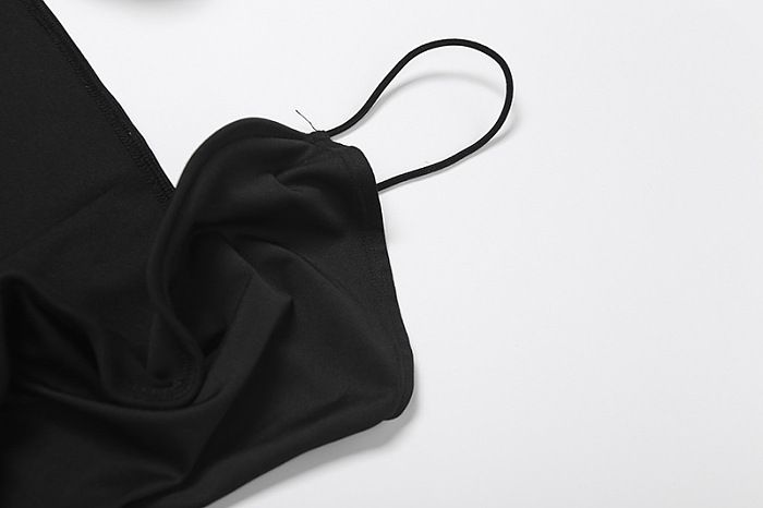 SUPER WHOLESALE |  Sexy Hollow-Out Spaghetti Strap Backless Fitted Dress