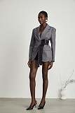 SUPER WHOLESALE |belted-waist blazer