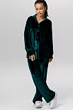 SUPER WHOLESALE | Velvet Long Sleeve Shirt Set