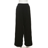 SUPER WHOLESALE | High-Waisted Loose Straight-Leg Casual Pants