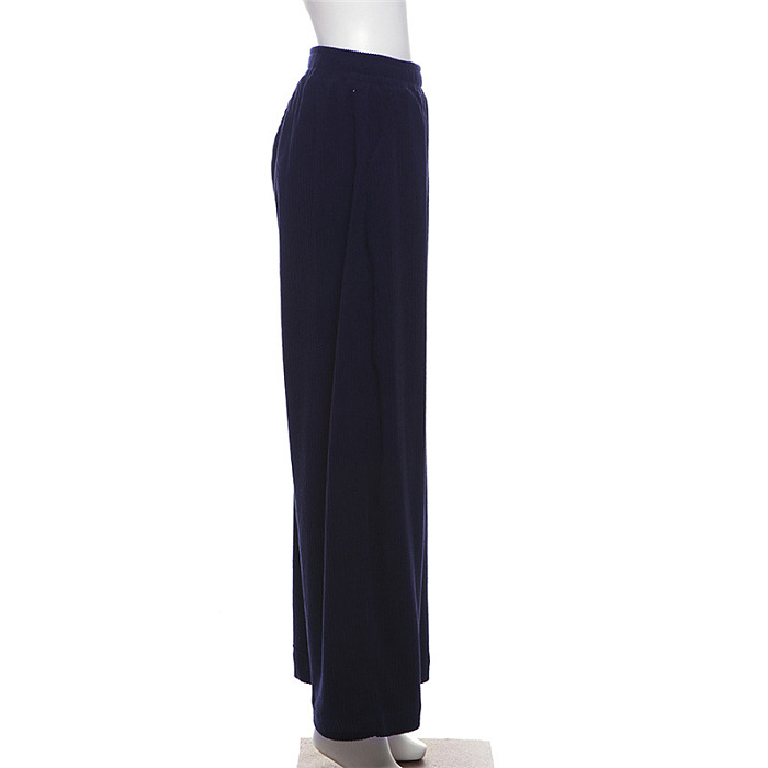 SUPER WHOLESALE | High-Waisted Loose Straight-Leg Casual Pants