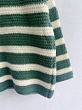 SUPER WHOLESALE | Loose Off-Shoulder Striped Long-Sleeve Knit Pullover Sweater