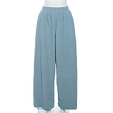 SUPER WHOLESALE | High-Waisted Loose Straight-Leg Casual Pants