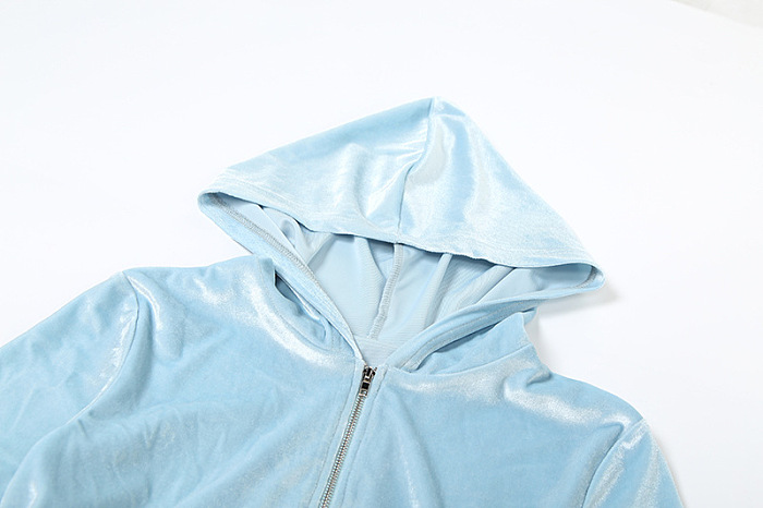 SUPER WHOLESALE |Slim Fit Hooded Zip-Up Jacket and High-Waisted Solid Color Flared Pants Set