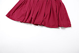 SUPER WHOLESALE | Vintage Sexy Off-Shoulder Bodycon Mini Skirt Solid Color Dress