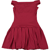 SUPER WHOLESALE | Vintage Sexy Off-Shoulder Bodycon Mini Skirt Solid Color Dress