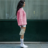 SUPER WHOLESALE | Long Sleeve Sweater Fashion Color-Block Casual Knit Top