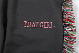SUPER WHOLESALE | Round-neck embroidered short-sleeve T-shirt with high-waisted colorful fringe casual pants