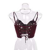 SUPER WHOLESALE |New Leopard Print Strappy Top
