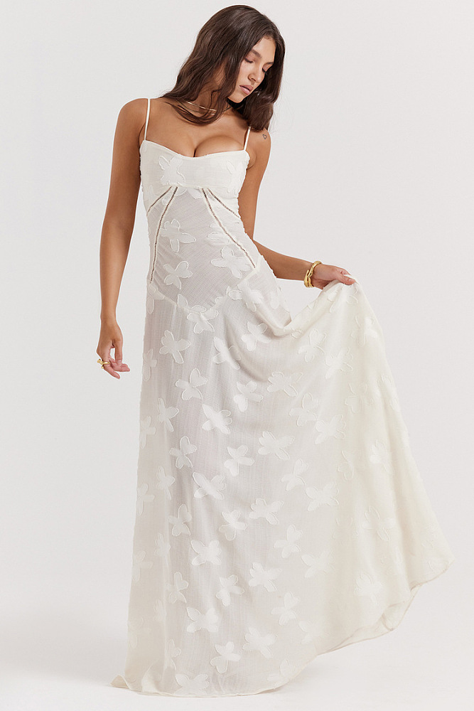 SUPER WHOLESALE | Floral Print Spaghetti Strap Maxi Dress