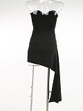 SUPER WHOLESALE | Off-Shoulder Cut-Out Dress with Metal Buckle and Sash – Bodycon Gown
