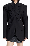 SUPER WHOLESALE |Cross-Neck Blazer