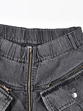 SUPER WHOLESALE |Heavy-Duty Denim Jacket Two-Piece Set