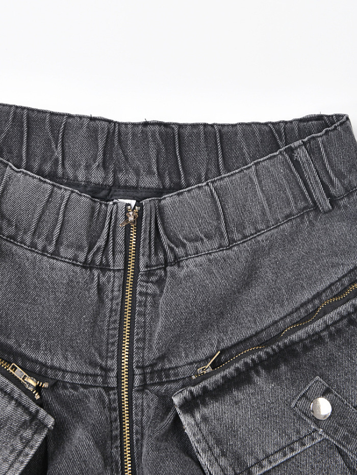 SUPER WHOLESALE |Heavy-Duty Denim Jacket Two-Piece Set