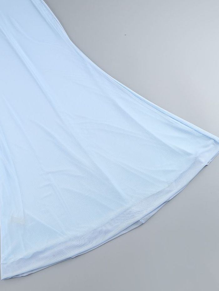 SUPER WHOLESALE | Backless Halter Maxi Dress with Floral Decor