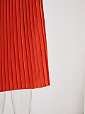 SUPER WHOLESALE |Off-Shoulder Halter Neck Bell Sleeve Pleated Waist Slim Fit Dress