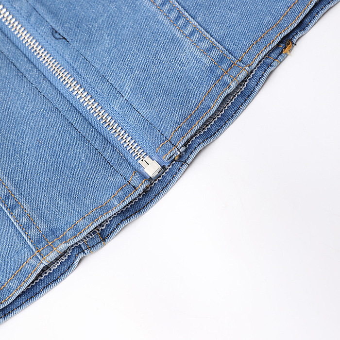 SUPER WHOLESALE | Hooded Long-Sleeve Denim Patchwork Sweatshirt Set