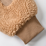 SUPER WHOLESALE | Shearling Patchwork Multi-Pocket Flight Jacket