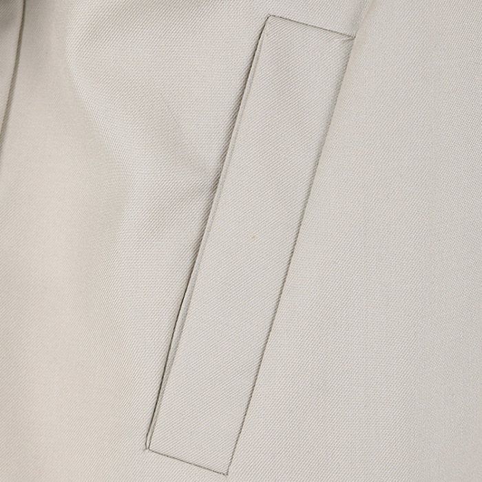 SUPER WHOLESALE | Textured Lapel Double-Breasted Casual Jacket