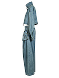 SUPER WHOLESALE |Heavy-Duty Denim Jacket Two-Piece Set