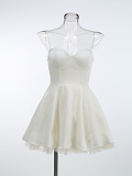 SUPER WHOLESALE | Spaghetti Strap Strapless Puffy Dress