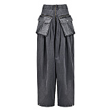 SUPER WHOLESALE |Heavy-Duty Denim Jacket Two-Piece Set