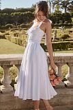 SUPER WHOLESALE |Halter Neck Floral Maxi Dress