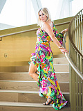 SUPER WHOLESALE | One-Shoulder Asymmetrical Ruffle Dress – Elegant Vacation Dress