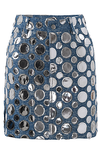 SUPER WHOLESALE | Sequin Embellished High-Waisted Bodycon Mini Skirt