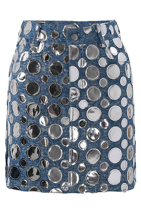 SUPER WHOLESALE | Sequin Embellished High-Waisted Bodycon Mini Skirt