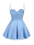 SUPER WHOLESALE | Spaghetti Strap Strapless Puffy Dress