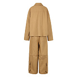 SUPER WHOLESALE | Fashion Heavy-Duty Jacket with Cargo Pants