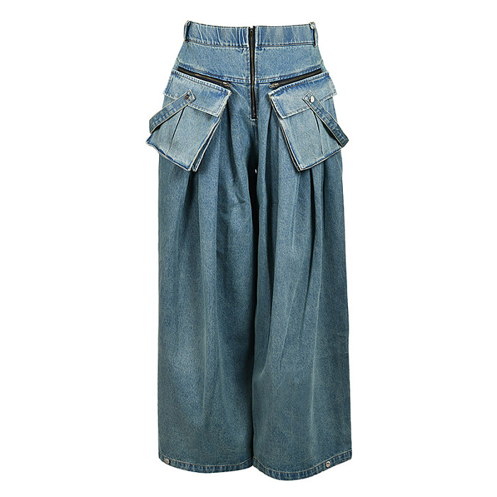 SUPER WHOLESALE |Heavy-Duty Denim Jacket Two-Piece Set