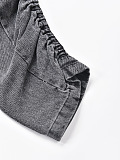 SUPER WHOLESALE |Heavy-Duty Denim Jacket Two-Piece Set