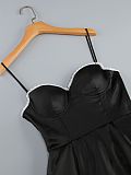 SUPER WHOLESALE | Spaghetti Strap Strapless Puffy Dress