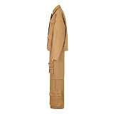 SUPER WHOLESALE | Fashion Heavy-Duty Jacket with Cargo Pants