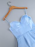 SUPER WHOLESALE | Spaghetti Strap Strapless Puffy Dress