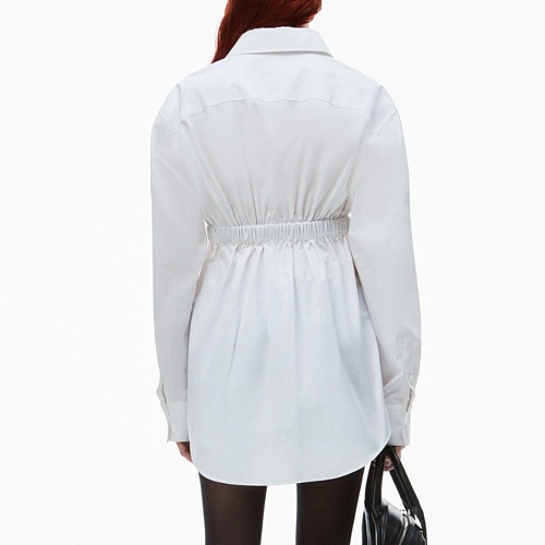 Oversized Belted Cotton Shirt