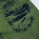 SUPER WHOLESALE | Patchwork Denim Midi Skirt