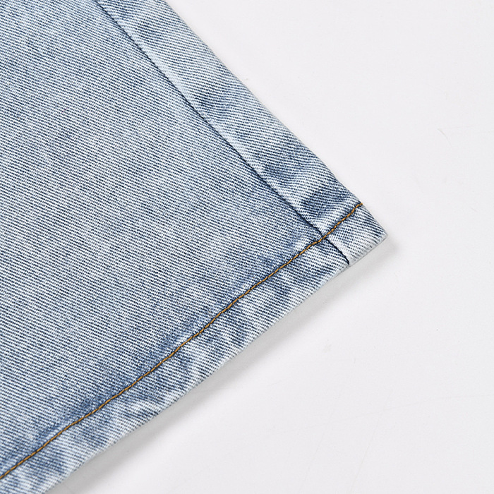 SUPER WHOLESALE | Color Block Patchwork Denim Capri Pants