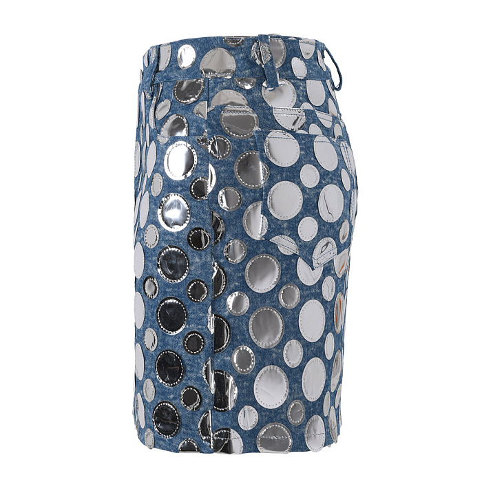 SUPER WHOLESALE | Sequin Embellished High-Waisted Bodycon Mini Skirt