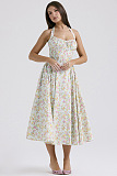 SUPER WHOLESALE |Halter Neck Floral Maxi Dress