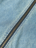 SUPER WHOLESALE |Heavy-Duty Denim Jacket Two-Piece Set