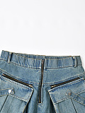 SUPER WHOLESALE |Heavy-Duty Denim Jacket Two-Piece Set