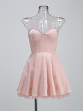 SUPER WHOLESALE | Spaghetti Strap Strapless Puffy Dress