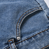 SUPER WHOLESALE | Asymmetrical Design Denim Skirt