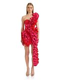 SUPER WHOLESALE | One-Shoulder Bodycon Dress with Ruffle Hem