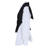 SUPER WHOLESALE | Color Block Blazer Vest Two-Piece Set