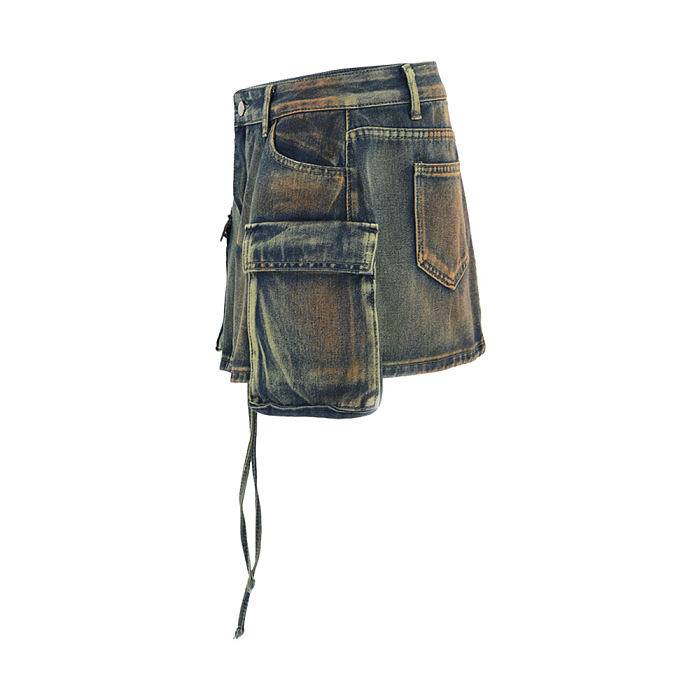 SUPER WHOLESALE | Tie-Dye High-Waisted Multi-Pocket Midi Skirt