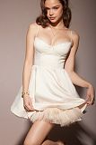 SUPER WHOLESALE | Spaghetti Strap Strapless Puffy Dress